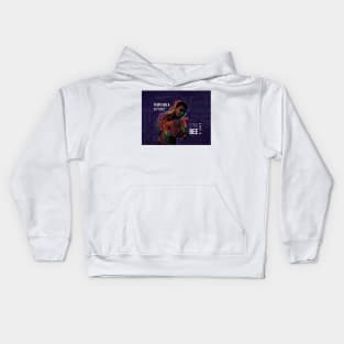 Float like a butter fly and sting like a bee Kids Hoodie